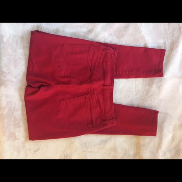 LN Red High Rise Jeggings Size 8 29” - Picture 7 of 7